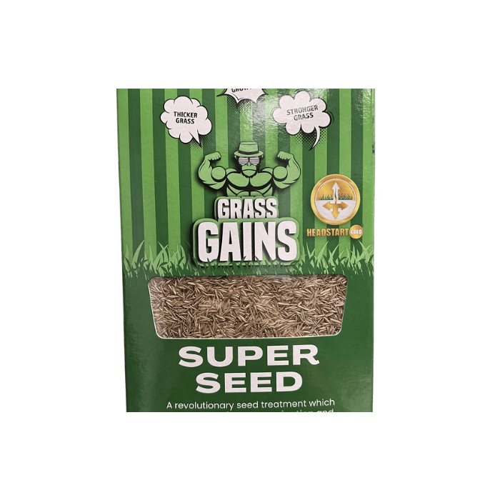 Grass Gains Super Seed 500g Shaker Style Box